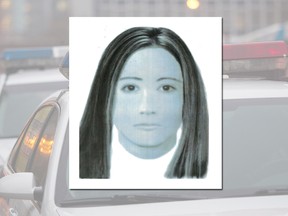 A police sketch of the suspect in a fatal hit and run in L'île-Bizard—Sainte-Geneviève in May 2018.
