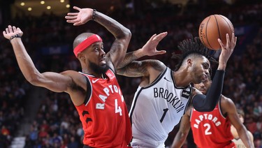 It took 35 years on staff at The Montreal Gazette for me to get the chance to cover an NBA game — a pre-season game at that. It was nice to cover something other than the Habs at the Bell Centre. Here, Brooklyn Nets guard D'Angelo Russell blows past Toronto Raptors guard Lorenzo Brown during the second half of the game in Montreal.