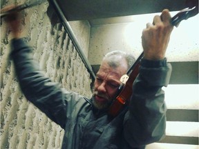 Mark Landry has made headlines in the past, both for his performances in the métro and for having his violin stolen.