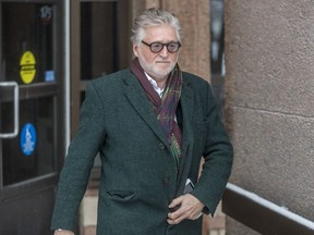Gilbert Rozon, 64, was not required to be present for the first date in the trial, in which he is charged with rape and indecent assault.
