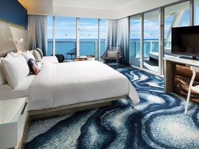The guest rooms at W Fort Lauderdale all have views of the water.
