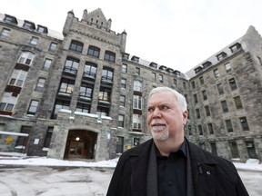 Samuel Watts, CEO/Executive Director of the Welcome Hall Mission outside the Ross Pavilion of the original Royal Victoria Hospital in Montreal Monday January 14, 2019. The building was put to use for the winter as an overflow shelter for Montreal homeless people.