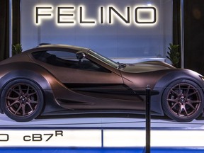 The Quebec designed and built Felino CB7R is one of 10 cars built each year. The Auto Show runs at the Palais des Congrès in Montreal from January 18-27, 2019.