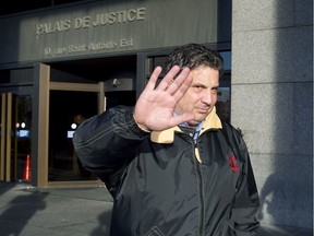 Montreal businessman Tony Magi leaves the Palais de Justice in Montreal in September 2010. Magi was killed after he was shot in N.D.G. on Thursday.