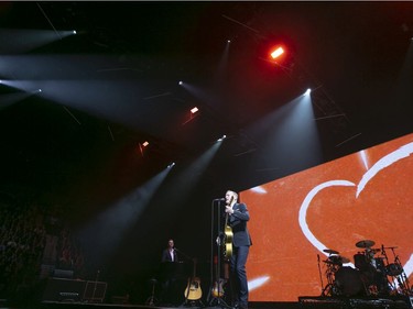 Bryan Adams performs  at the Bell Centre in Montreal, Jan. 26, 2019.