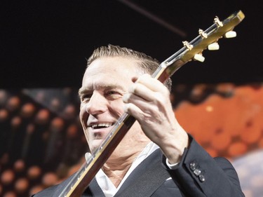 Bryan Adams performs  at the Bell Centre in Montreal, Jan. 26, 2019.