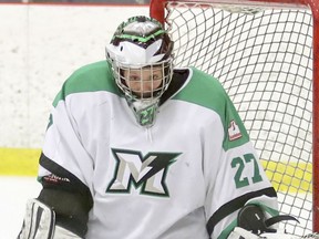 Markham Thunder goalie Erica Howe.