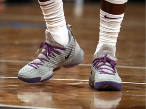 Los Angeles Lakers star LeBron James appears to have trouble keeping his laces tied, Josh Freed reports, though all seems OK above during a recent game against the Brooklyn Nets in New York.
