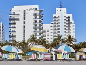 Lady Gaga is so taken with the colourful beach club at The Confidante that she shot a video there.