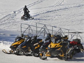 The Fédération des clubs de motoneigistes du Québec estimates that only a little over half of the 33,000 kilometres of trails in the province are open.