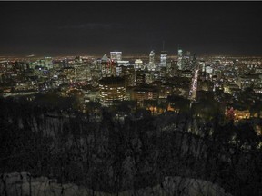 Montreal skyline seen from the lookout on Mount Royal Thursday December 20, 2018.