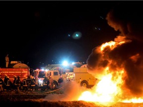 A leaking fuel pipeline triggered a massive blaze in central Mexico, killing at least 20 people and injuring another 54, officials said.