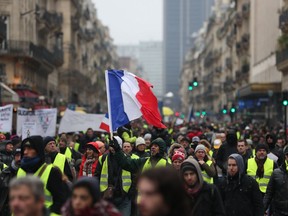 'Yellow vest' protesters take to the streets on January 19 for 10th consecutive Saturday.