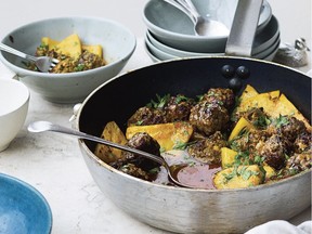 Beef meatballs with lemon and celery root from Ottolenghi Simple by Yotam Ottolenghi.