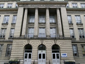 Exterior of FACE school on University St. in Montreal.