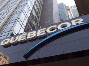 Quebecor headquarters is seen in Montreal on October 6, 2014.