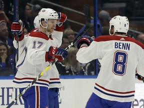 Whether he has been playing alongside captain Shea Weber or bottom-pair defenceman Jordie Benn., Brett Kulak, left, has excelled for the Canadiens this season.