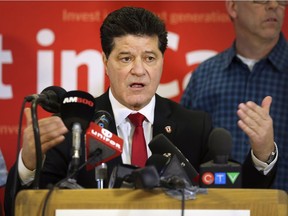 In this Dec. 20, 2018, file photo, Unifor national president Jerry Dias speaks during a press conference at the Unifor Local 444 hall in Windsor after his meeting with General Motors officials in Detroit regarding GM's announced plant closing in Oshawa.