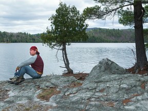 Senator Patrick Brazeau is shown during a weekend camping on the Gatineau River in 2016. On Bell Let's Talk Day, Brazeau urges those who need mental health support, particularly Indigenous men and boys, to seek help.