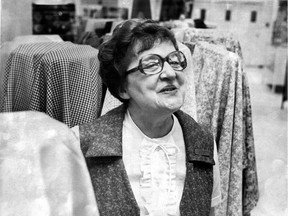 Pauline Laroche had been working for Dupuis Frères for 49 years when the Montreal department store announced on Jan. 27, 1978 that it would close. This photo by Michael Dugas appeared on Page 1 of the  Montreal Gazette on Jan. 28, 1978.