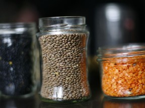 Lentils, when cooked, are a good source of fibre.