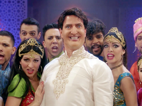 A scene from Radio-Canada's parody of Justin Trudeau's February 2018 trip to India.