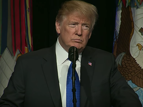 President Donald Trump speaks at the Pentagon on Thursday, Jan. 17, 2019.