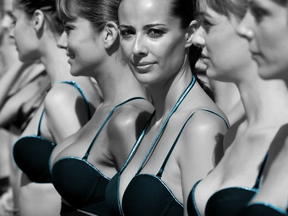 Screen shot from National Post video on bras.