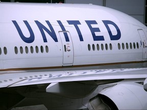 United Airlines planes sit on the tarmac at San Francisco International Airport on April 18, 2018 in San Francisco, Calif.