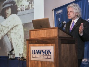 "I don't sermonize, Harvard professor and author Steven Pinker said before speaking at his alma mater Dawson College. "That kind of valedictory message is quickly forgotten and ignored."