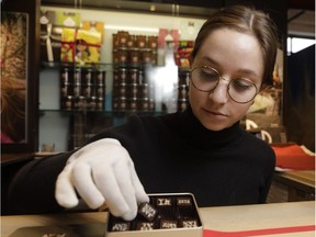 Garance Belair-Boileau packs chocolates at Chocolats Geneviève Grandbois. There's a reason the sweet treat is a Valentine's Day standby. Who doesn't love chocolate?