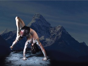 Jera Wolfe performs in Red Sky's Backbone, inspired by the mountain range that stretches from the Canadian Rockies to the Peruvian Andes.