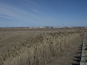 The site of the planned new hospital in the Vaudreuil-Soulanges region at highways 30 and 40 in Vaudreuil-Dorion.