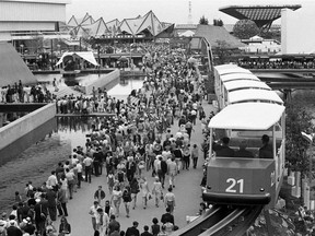 A mini rail on Île Notre-Dame during Expo 67. "It was a golden summer in Montreal, and there’s still so much nostalgia for it,” Marvin Rotrand says.