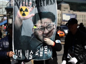Anticipating protests like this one in South Korea, Vietnam is closing several travel routes ahead of a global summit it is hosting between Kim Jong Un and U.S. president Donald Trump next week.