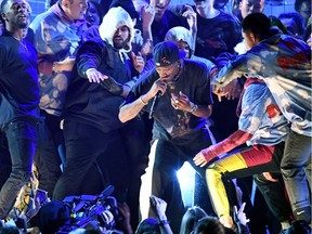 Travis Scott caused quite a scene at last month's Grammys, where he was one of the few big-name rappers to show up and perform.