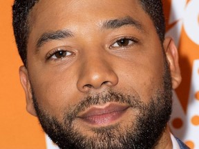 In this file photo taken on December 2, 2018 shows US actor Jussie Smollett arriving at the Trevor Live Los Angeles Gala 2018, in Beverly Hills, California. -