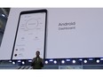 Google CEO Sundar Pichair at last year's introduction of new phone models. The new fraud operation uses advertising software sneaked into Android cellphones and spread by apps.