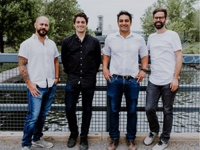 Breathe Life co-founders Sébastien Malherbe, Jean-Nicholas Hould, Arach Tchoupani and Ian Jeffrey.