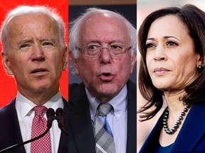Joe Biden, Bernie Sanders and Kamala Harris: Polling suggests she's running third but in a huge potential field of Democratic nominees, that's a good position to be in.