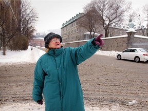 Lucia Kowaluk, seen across the street from Hôtel-Dieu hospital in 2013, "was a huge influence on a generation of people who wanted to care for the less fortunate," says George Greene, director of St. Michael’s Mission.