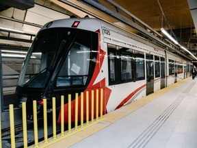 Ottawa LRT in February 2019.