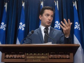 Immigration Minister Simon Jolin-Barrette (pictured in October) was criticized in the National Assembly Thursday as being "more heartless than Stephen Harper."