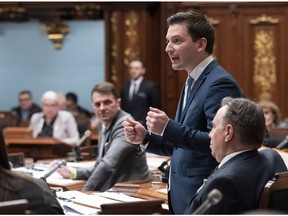 Immigration Minister Simon Jolie-Barrette tried to deflect questions on his handling of the immigration issue by accusing the Liberals of running a "fear campaign."