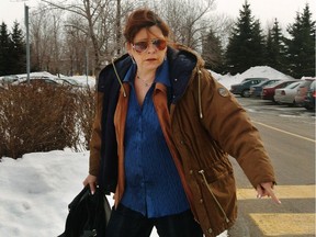 Christine Lepage leaves the Longueuil courthouse in 2005.