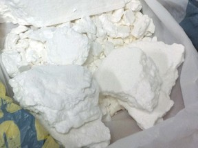 Cocaine seized in Ontario in 2016.
