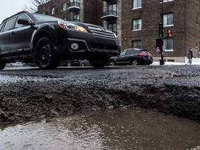 Watch for potholes — and cold weather that can reduce your tires' adhesion to the pavement.