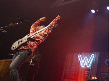 Rivers Cuomo of Weezer at the Bell Centre on March 13, 2019.