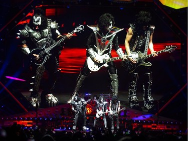 Kiss performs at the Bell Centre in Montreal, March 19, 2019.