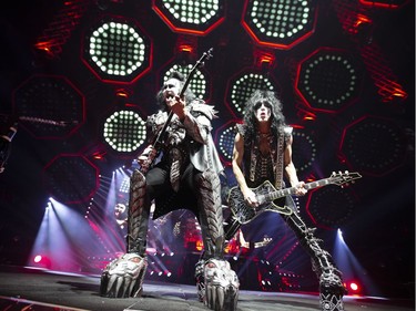 Kiss performs at the Bell Centre in Montreal, March 19, 2019.